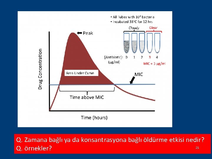 Q. Zamana bağlı ya da konsantrasyona bağlı öldürme etkisi nedir? 21 Q. örnekler? 