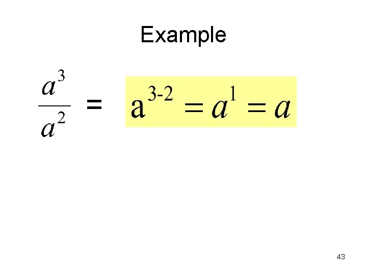 Example = 43 