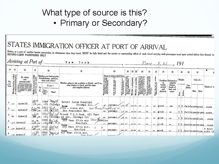What type of source is this? • Primary or Secondary? 