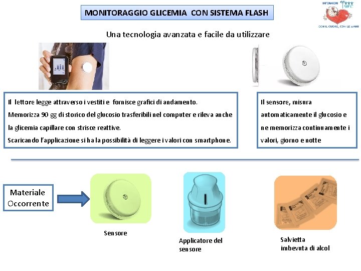 MONITORAGGIO GLICEMIA CON SISTEMA FLASH Una tecnologia avanzata e facile da utilizzare Il lettore