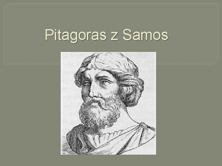 Pitagoras z Samos 