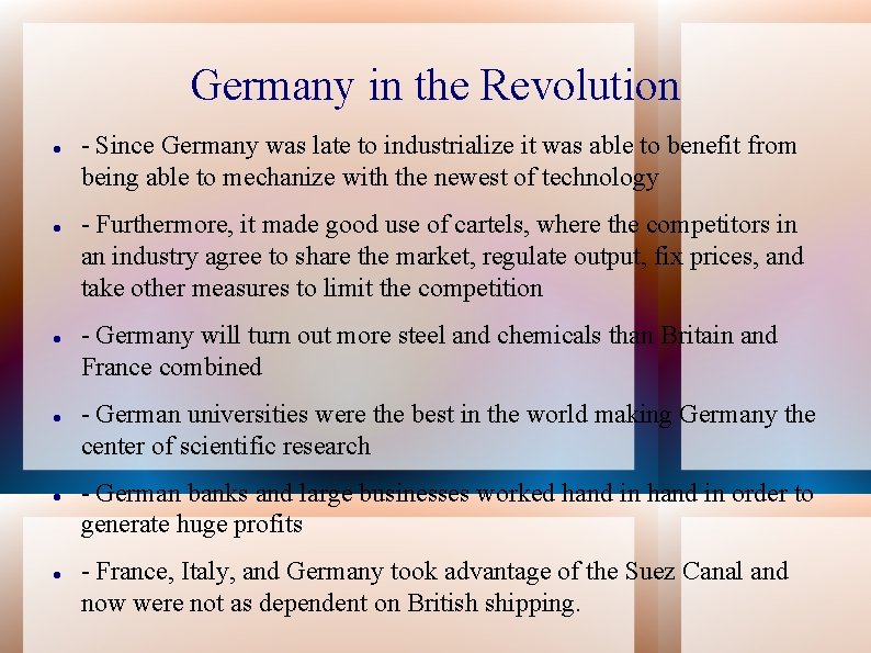 The 2 nd Industrial Revolution Main Objectives Understand