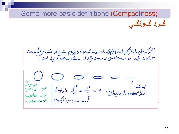 Some more basic definitions (Compactness) : گﺮﺩ گﻮﻧگﻲ 35 