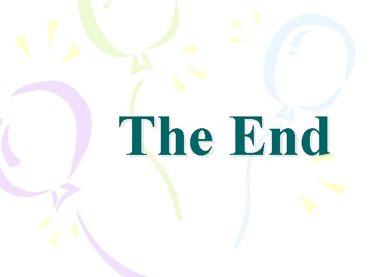 The End 