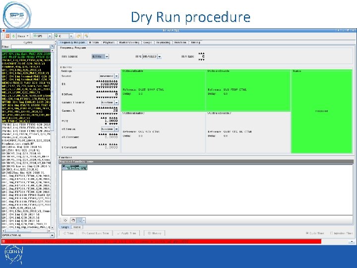Dry Run RF Frequency Program A Butterworth F