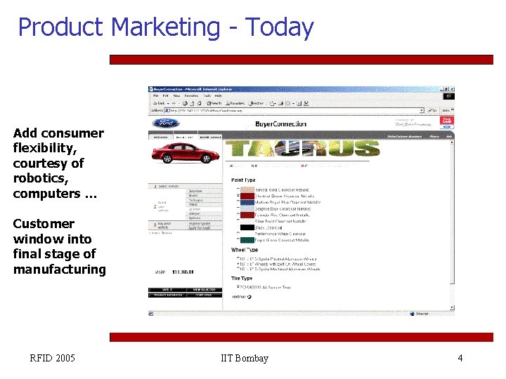 Product Marketing - Today Add consumer flexibility, courtesy of robotics, computers … Customer window