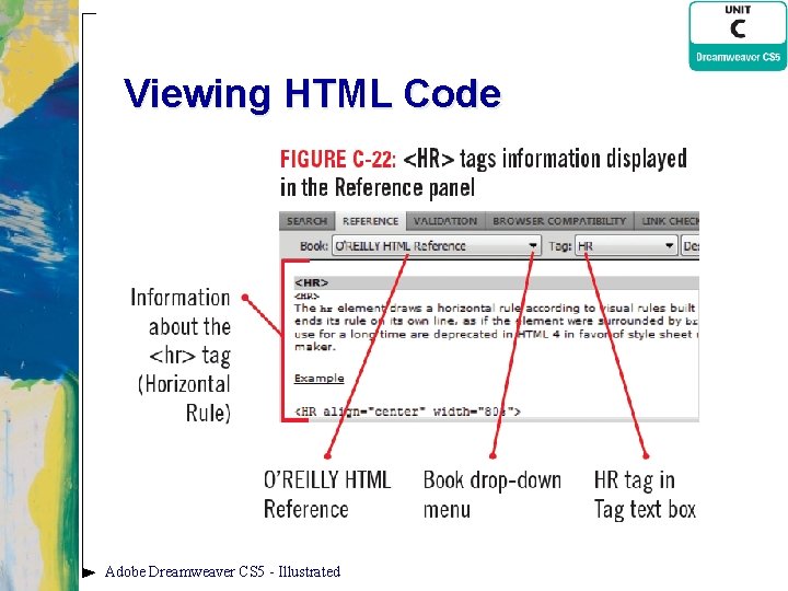 Viewing HTML Code Adobe Dreamweaver CS 5 - Illustrated 