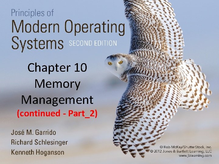 Chapter 10 Memory Management (continued - Part_2) 
