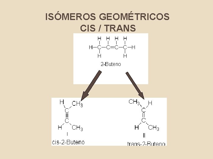 ISÓMEROS GEOMÉTRICOS CIS / TRANS 