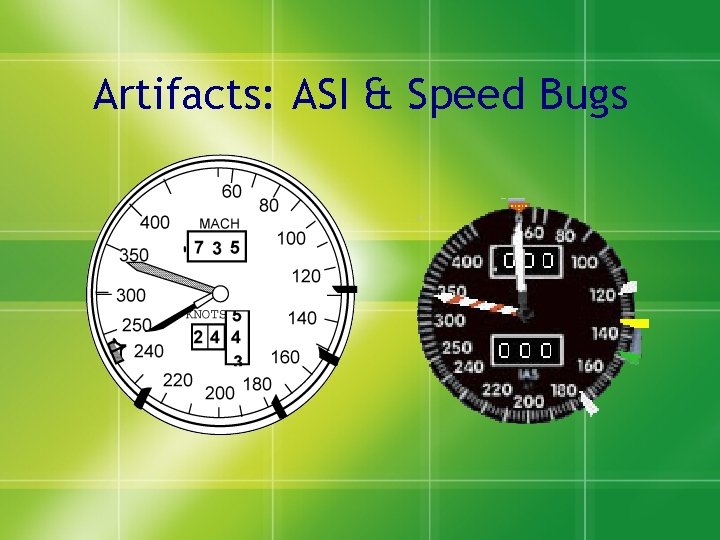 Artifacts: ASI & Speed Bugs 