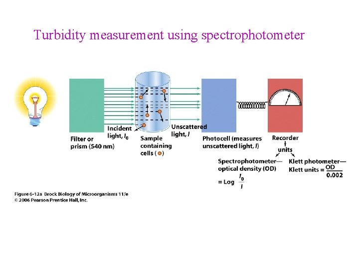 Turbidity measurement using spectrophotometer 