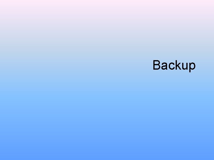 Backup 
