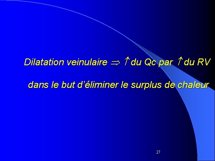 Dilatation veinulaire du Qc par du RV dans le but d’éliminer le surplus de