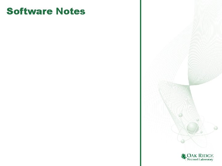 Software Notes 