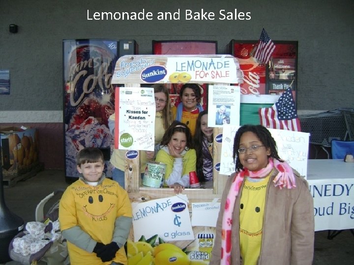 Lemonade and Bake Sales 