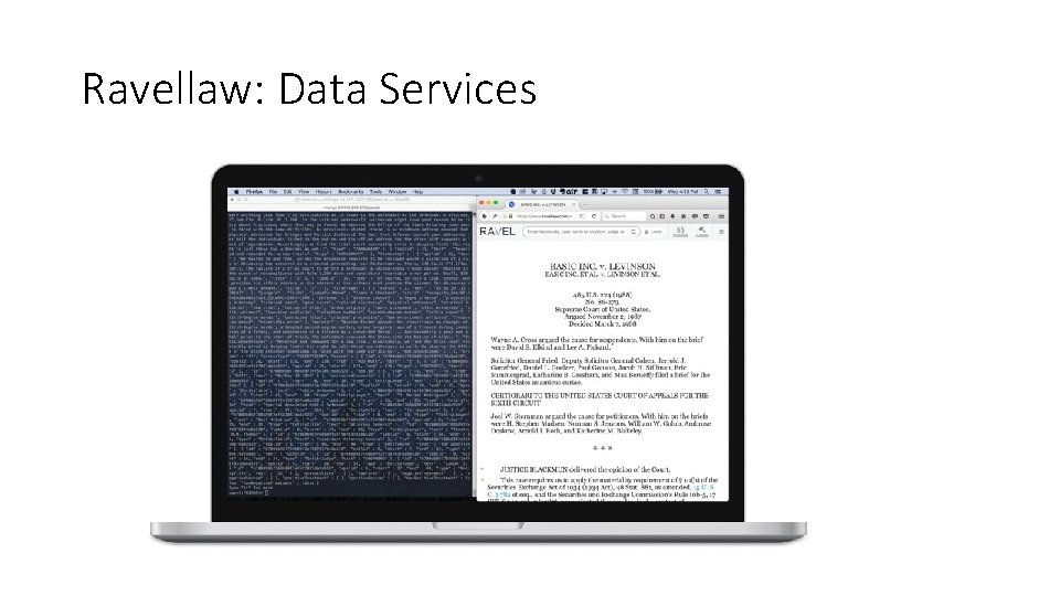 Ravellaw: Data Services 