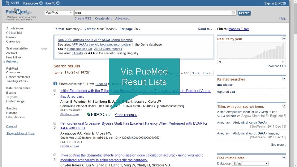 Via Pub. Med Result Lists Go to record » 9 | health. ebsco. com