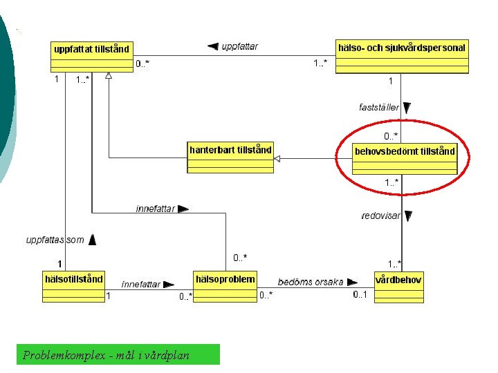 Problemkomplex - mål i vårdplan 