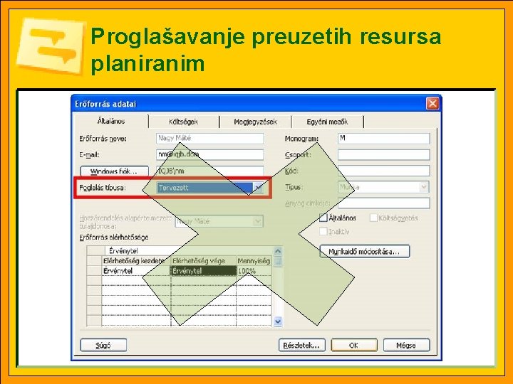 Proglašavanje preuzetih resursa planiranim 