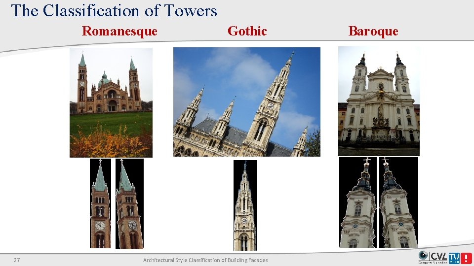 The Classification of Towers Romanesque 27 Gothic Architectural Style Classification of Building Facades Baroque The Classification of Towers Romanesque 27 Gothic Architectural Style Classification of Building Facades Baroque
