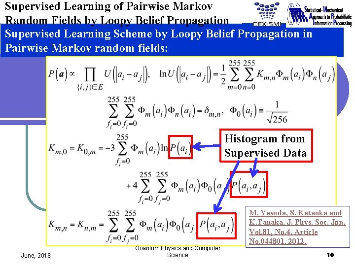Supervised Learning of Pairwise Markov Random Fields by Loopy Belief Propagation Supervised Learning Scheme