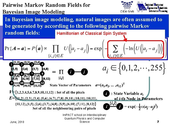 Pairwise Markov Random Fields for Bayesian Image Modeling In Bayesian image modeling, natural images