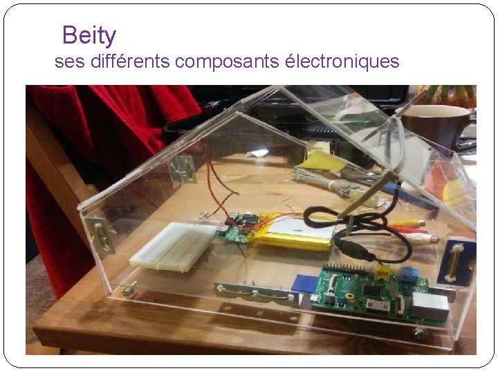 Beity ses différents composants électroniques 