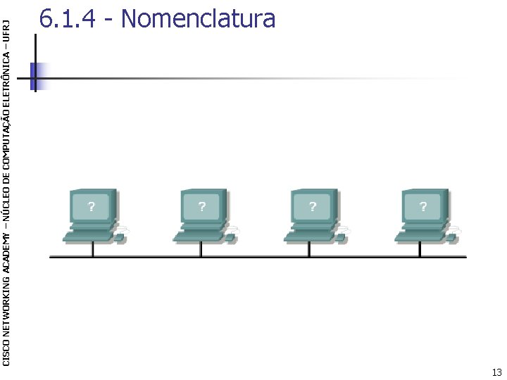 CISCO NETWORKING ACADEMY – NÚCLEO DE COMPUTAÇÃO ELETRÔNICA – UFRJ 6. 1. 4 -