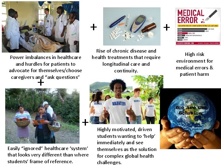 + Power imbalances in healthcare and hurdles for patients to advocate for themselves/choose caregivers