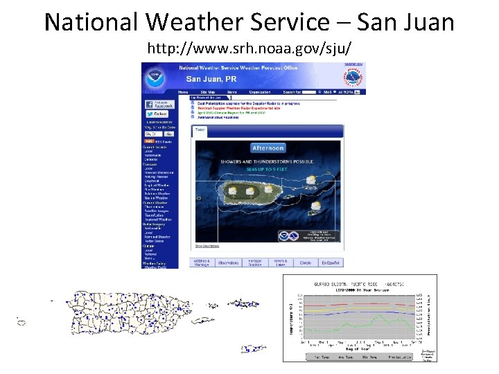 National Weather Service – San Juan http: //www. srh. noaa. gov/sju/ 