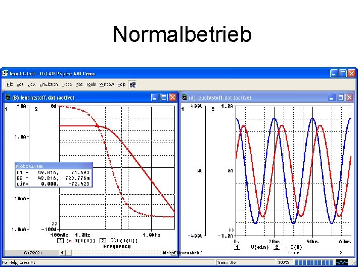 Normalbetrieb 10/17/2021 Hönig: Elektrotechnik 2 2 