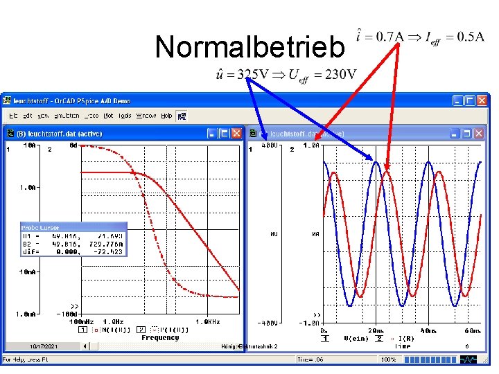 Normalbetrieb 10/17/2021 Hönig: Elektrotechnik 2 6 