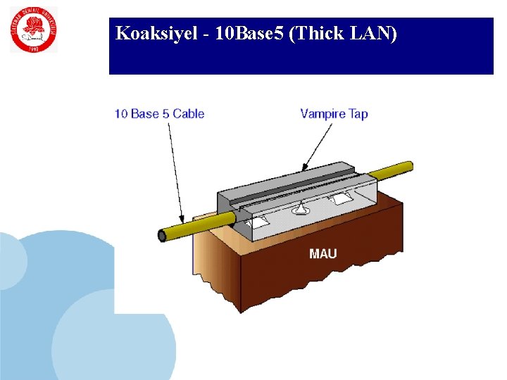 SDÜ KMYO Koaksiyel - 10 Base 5 (Thick LAN) 
