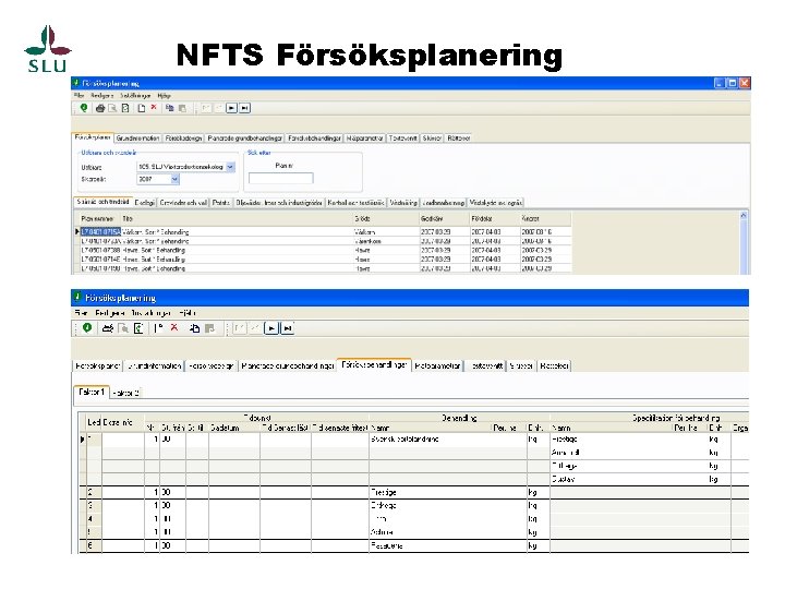 NFTS Försöksplanering 