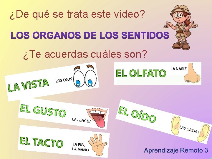 ¿De qué se trata este video? ¿Te acuerdas cuáles son? 