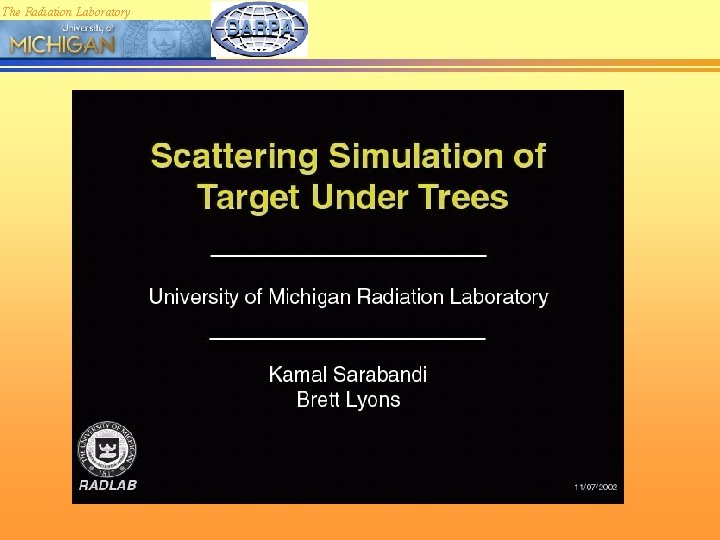 The Radiation Laboratory 