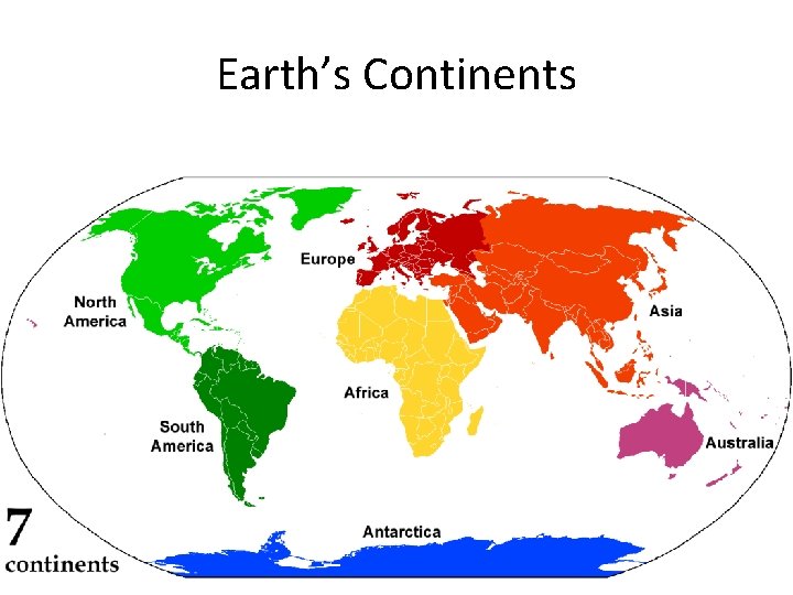 Earth’s Continents 