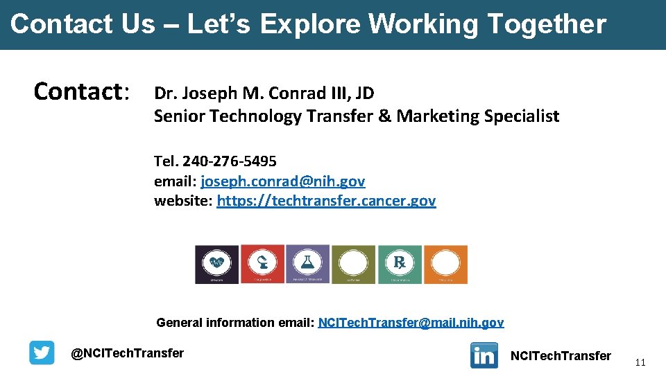 Contact Us – Let’s Explore Working Together Contact: Dr. Joseph M. Conrad III, JD