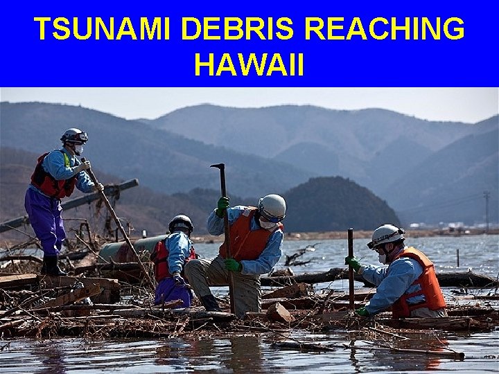 TSUNAMI DEBRIS REACHING HAWAII 