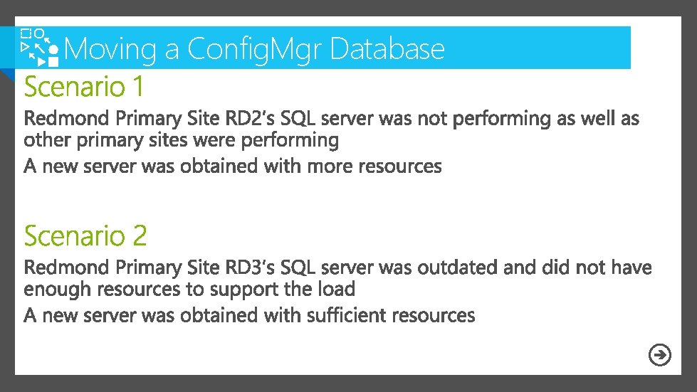 Moving a Config. Mgr Database 