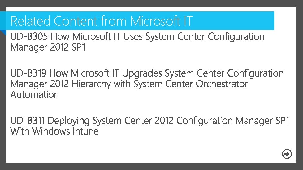 Related Content from Microsoft IT 