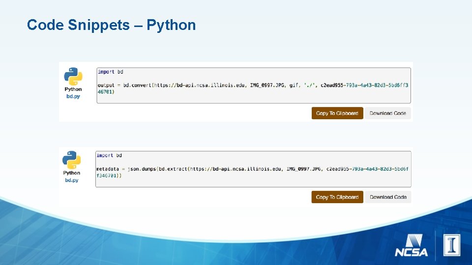 Code Snippets – Python 