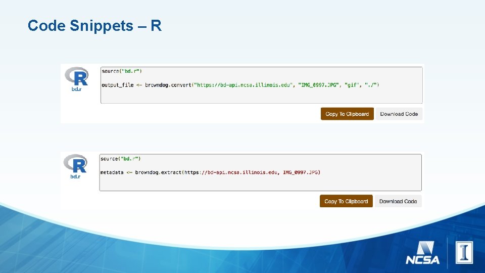 Code Snippets – R 