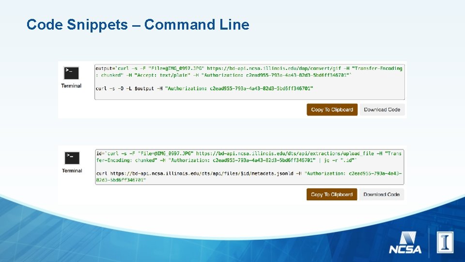 Code Snippets – Command Line 