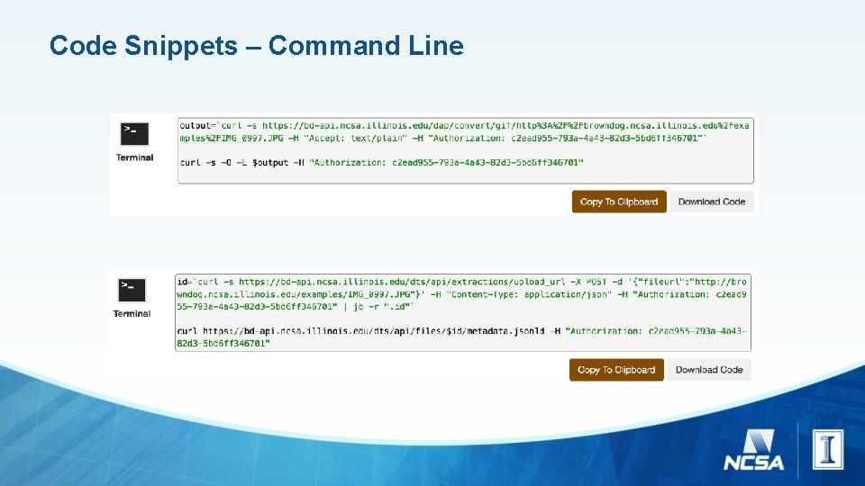 Code Snippets – Command Line 