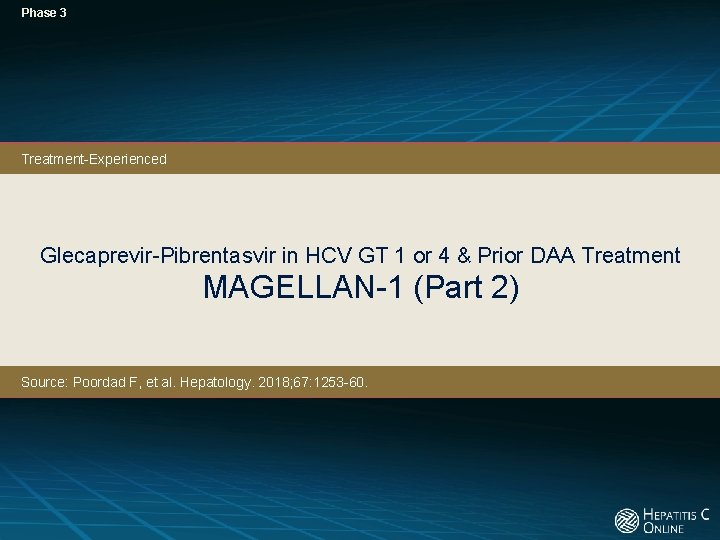Phase 3 Treatment-Experienced Glecaprevir-Pibrentasvir in HCV GT 1 or 4 & Prior DAA Treatment
