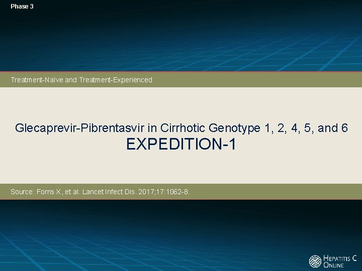 Phase 3 Treatment-Naïve and Treatment-Experienced Glecaprevir-Pibrentasvir in Cirrhotic Genotype 1, 2, 4, 5, and