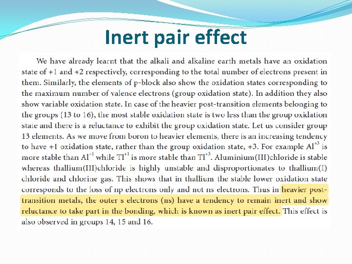 Inert pair effect 