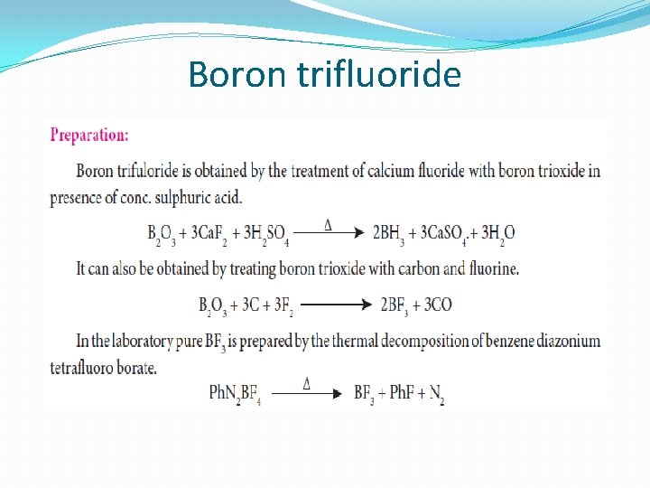 Boron trifluoride 
