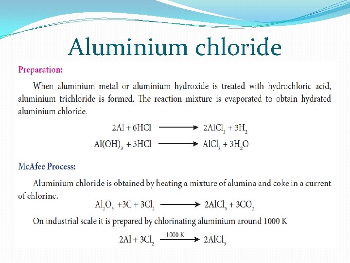Aluminium chloride 